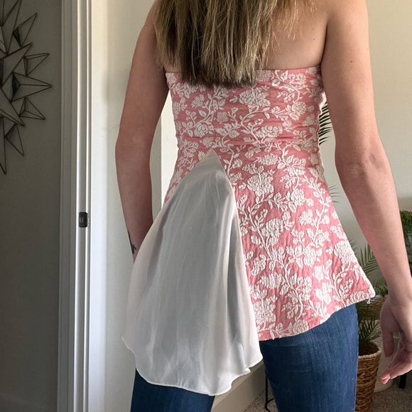 White and Pink Floral Top - Picture 7 of 14